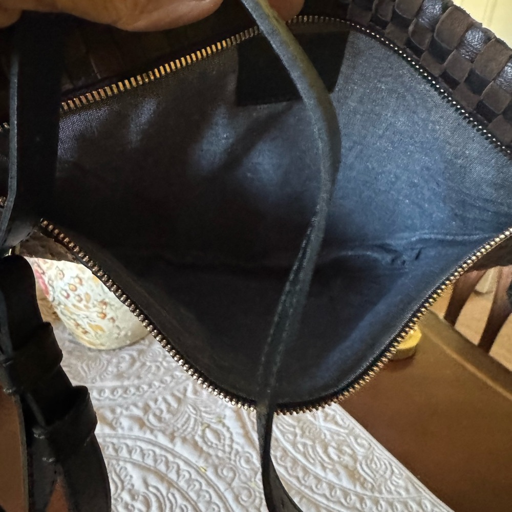 Clare V Black and Chocolate Woven Grande Fanny - Picture 4 of 6